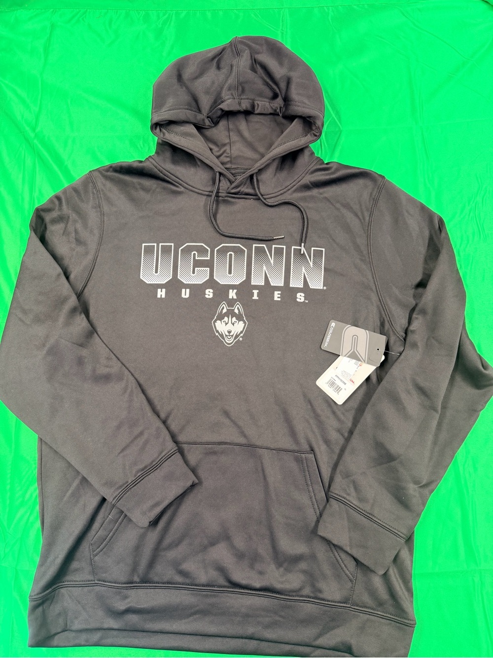 UConn Huskies Men's Black Crewneck Hoodie XL NWT